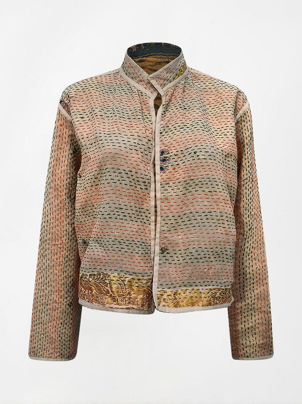 kantha vintage crop jacket meera (resha)