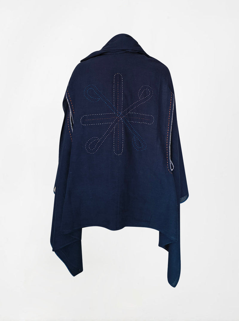 cape infinity duo kala organic cotton blue (double layer)