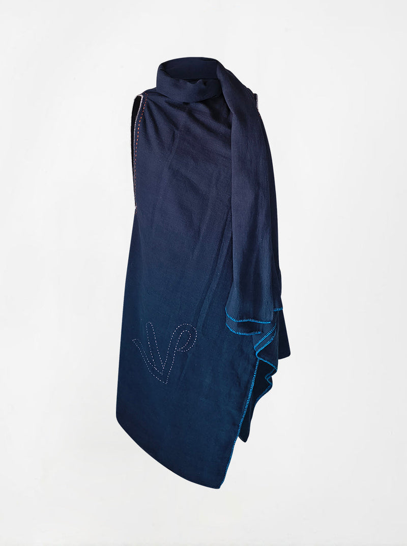 cape infinity duo kala organic cotton blue (double layer)