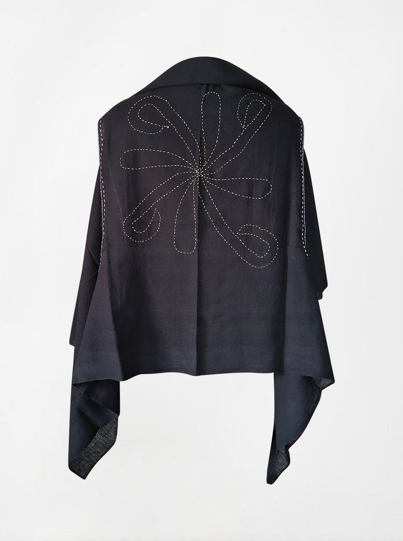 cape infinity duo kala organic cotton black (single layer)