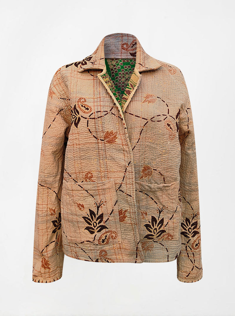 kantha reversible collar jacket shanaya relove never worn