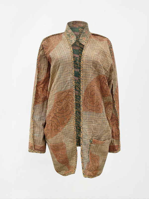 kantha vintage long jacket mahima