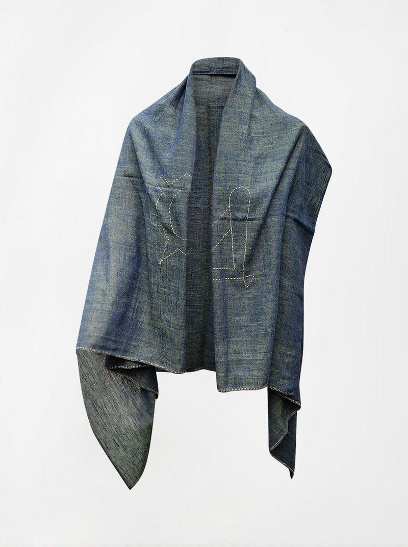 cape infinity duo kala organic cotton single layer green