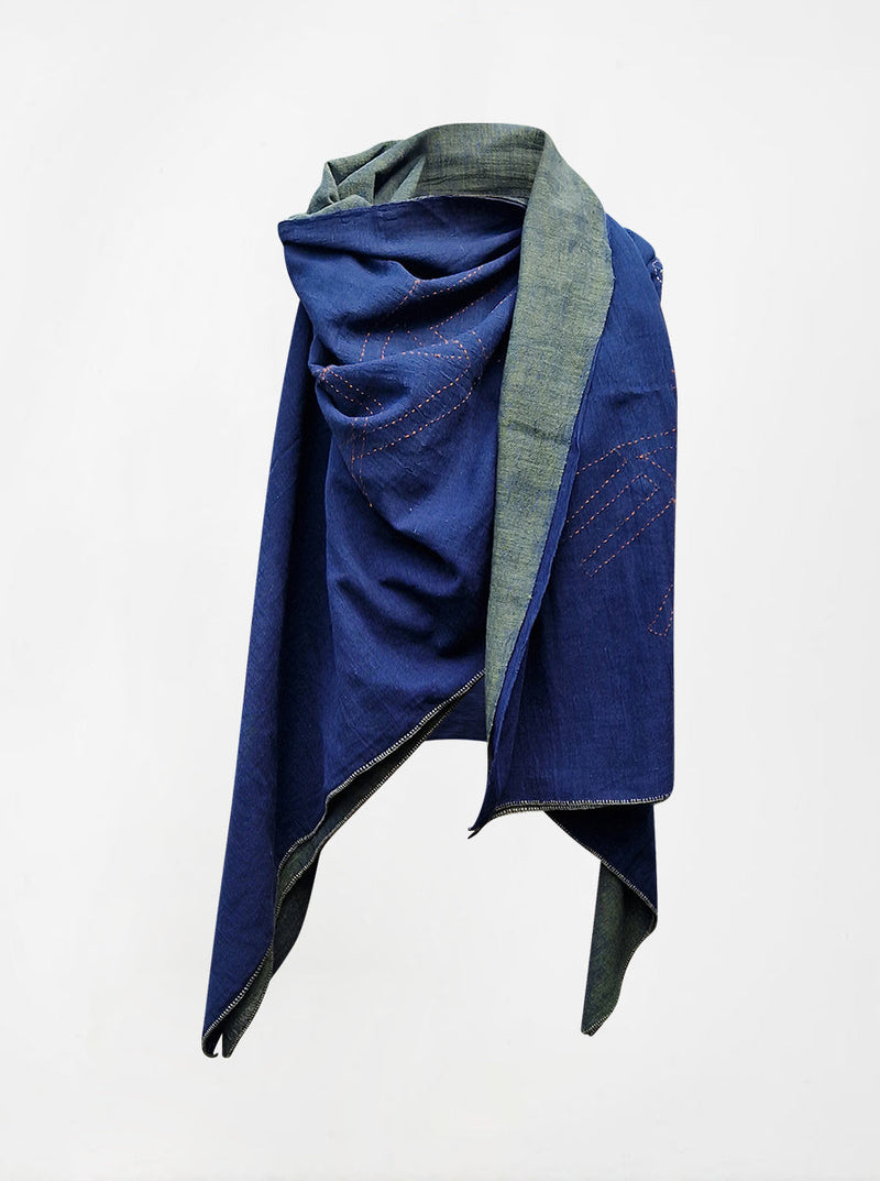 cape infinity duo kala organic cotton blue green