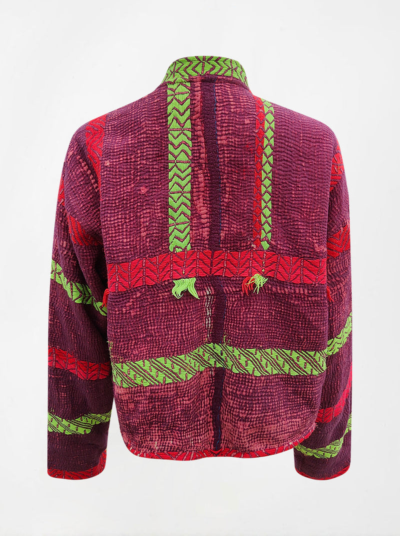 kantha vintage crop jacket meera (shravan)
