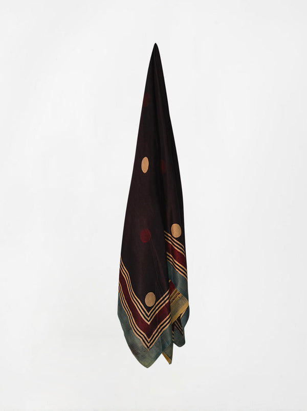 dot ajarakh silk shawl