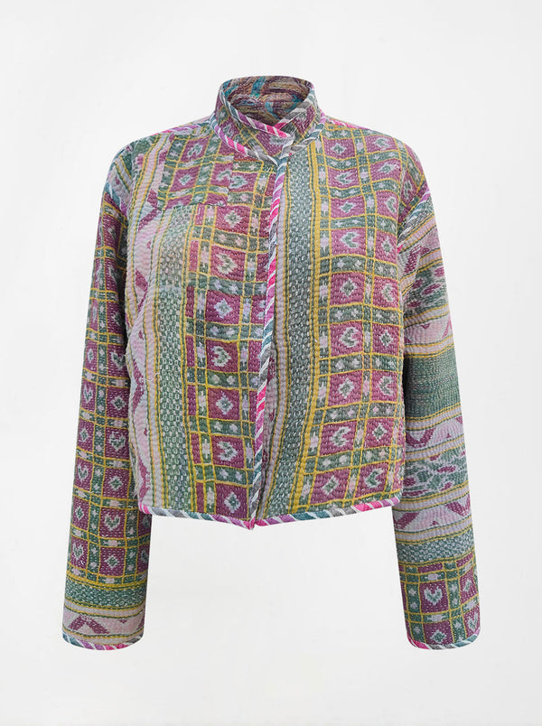 kantha vintage crop jacket trupti (Zinda)