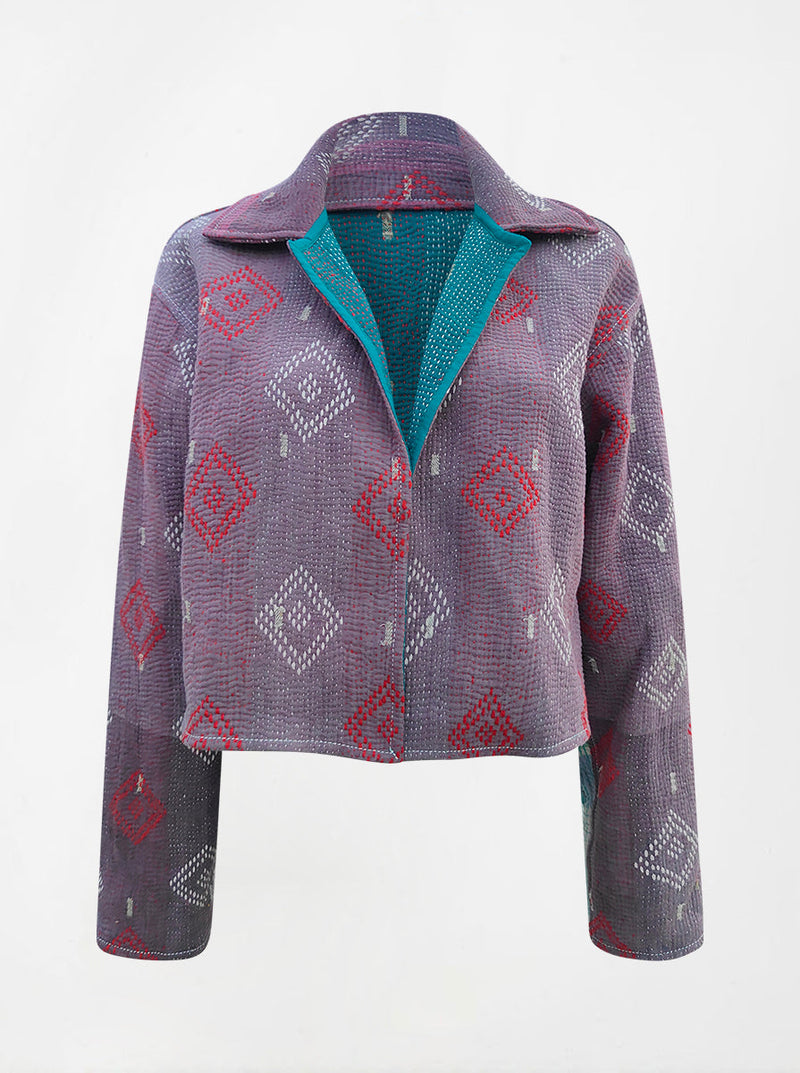 kantha vintage crop jacket rupali (Zinda)