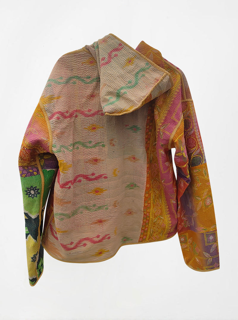 kantha vintage hoodie deva (M) (Zinda)