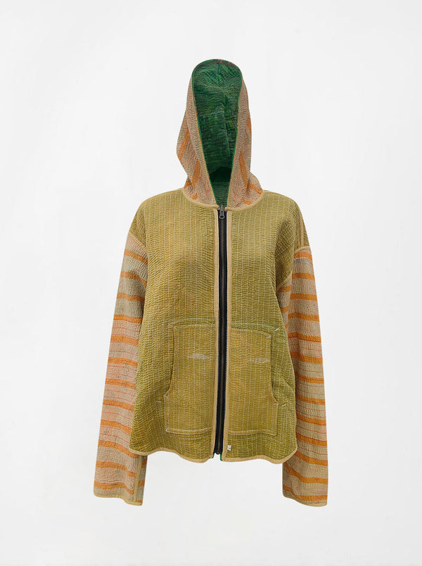 kantha vintage hoodie jaya (L) (Zinda)