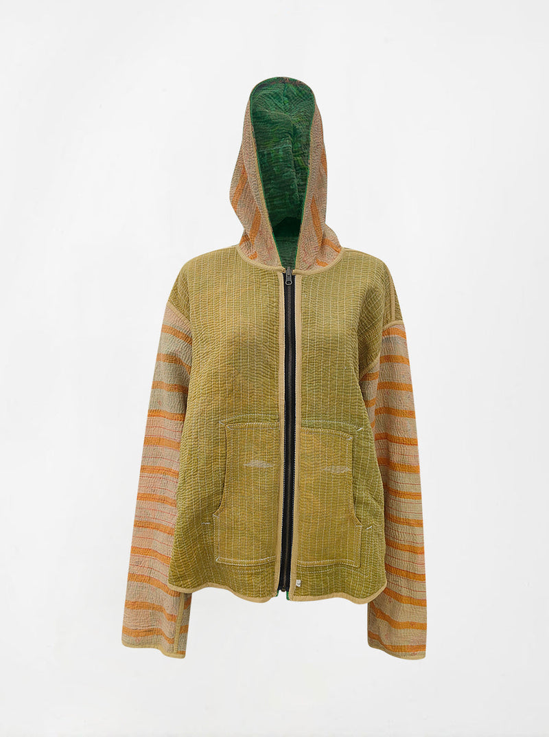 kantha vintage hoodie jaya (L) (Zinda)