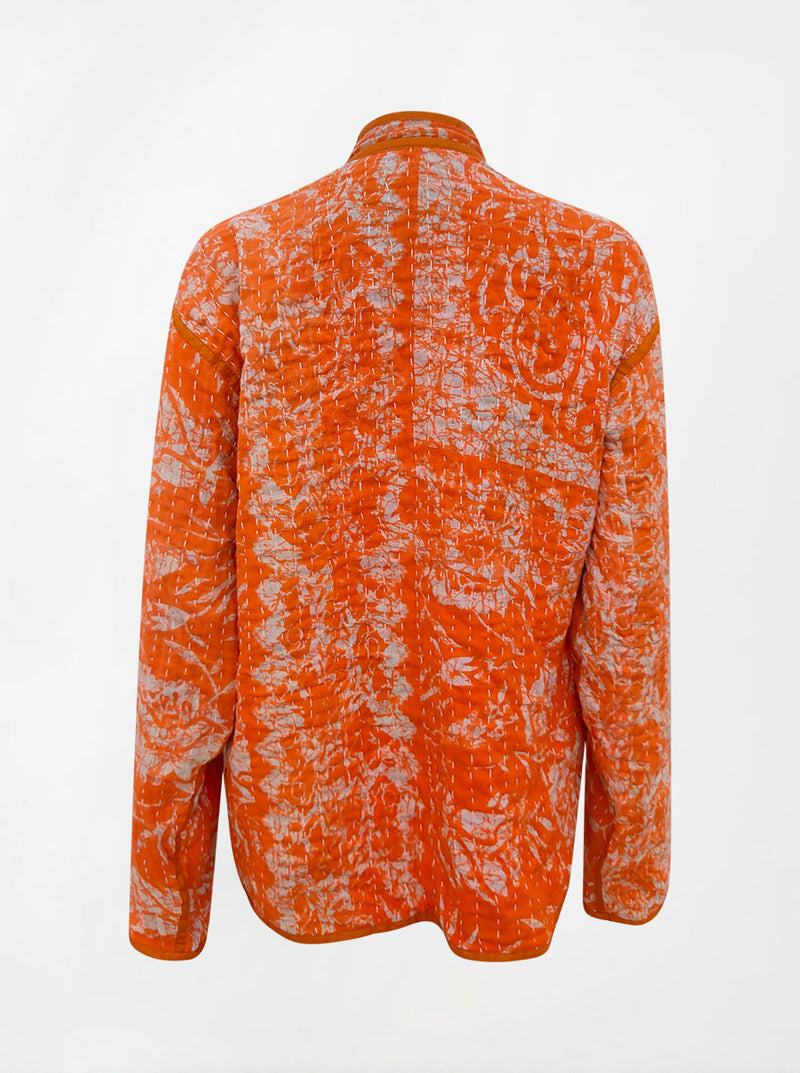 kantha vintage lite long crop jacket krupa