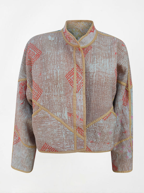 kantha vintage crop jacket laveena (Phool)