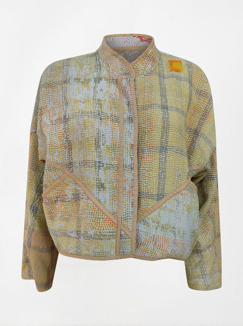 kantha vintage crop jacket laveena (Phool)