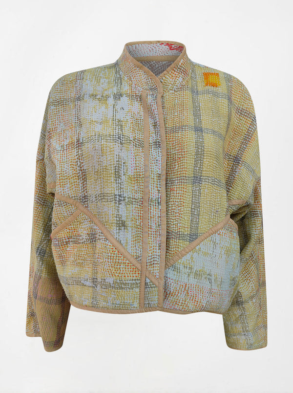 kantha vintage crop jacket laveena (Phool)