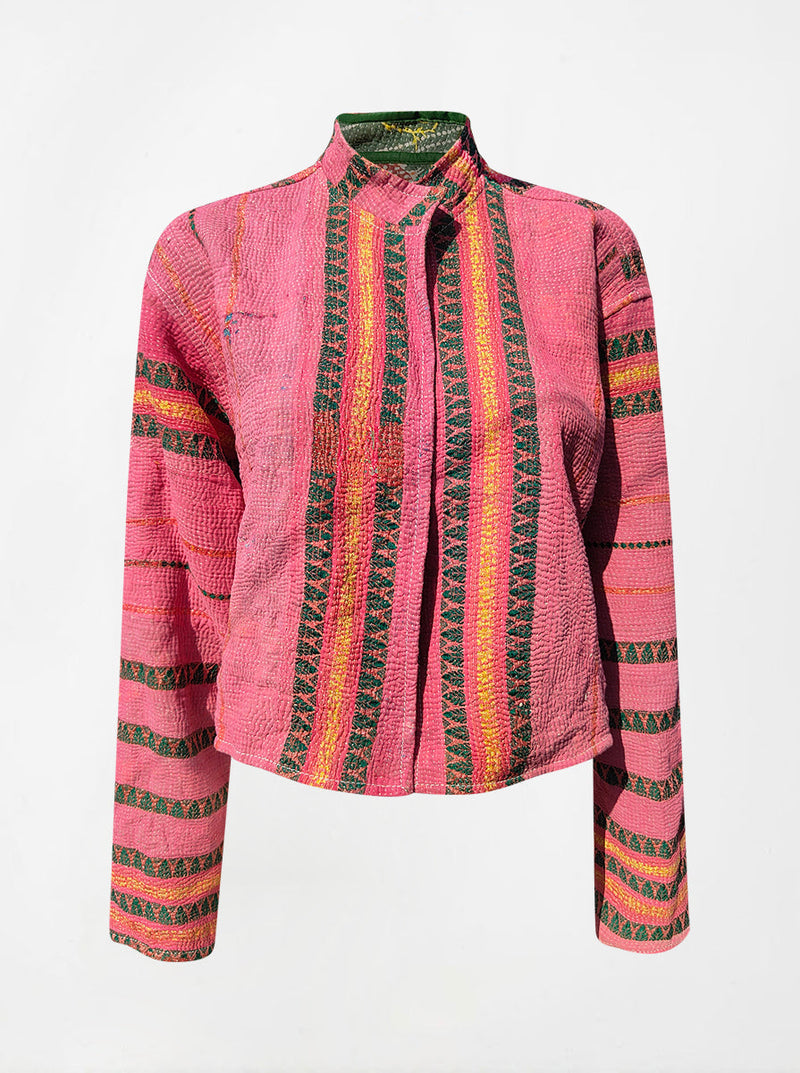 kantha vintage crop jacket sarika (Phool)