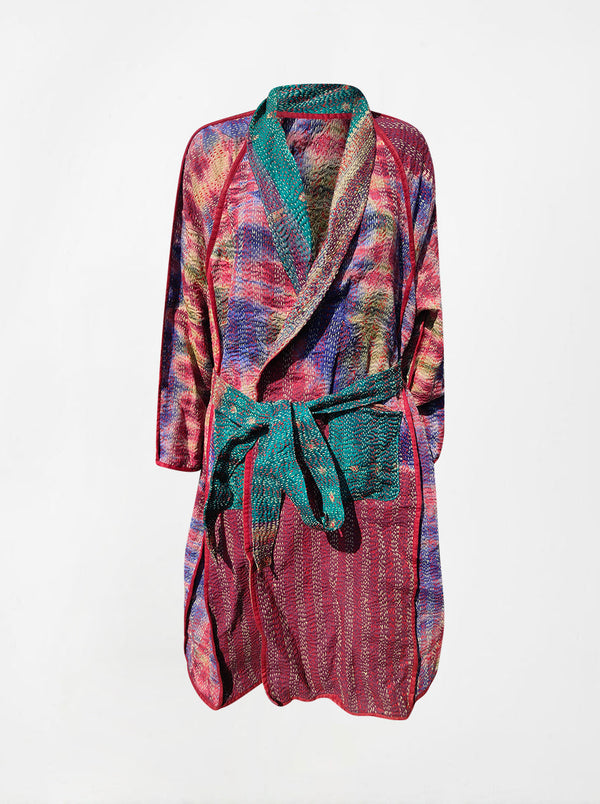 kantha vintage coat long rhea (Phool)