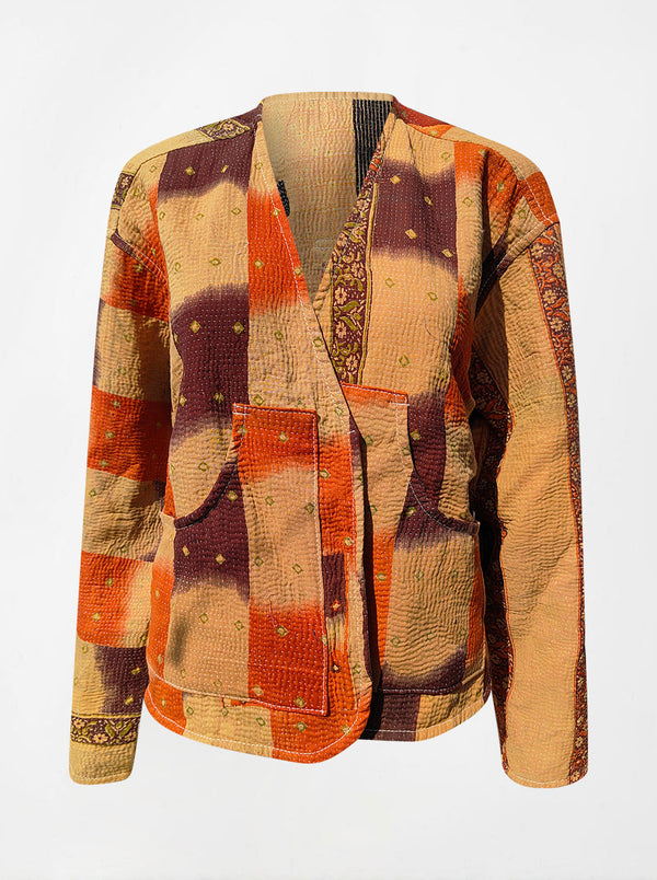 kantha vintage vest with sleeves ashima (Phool)