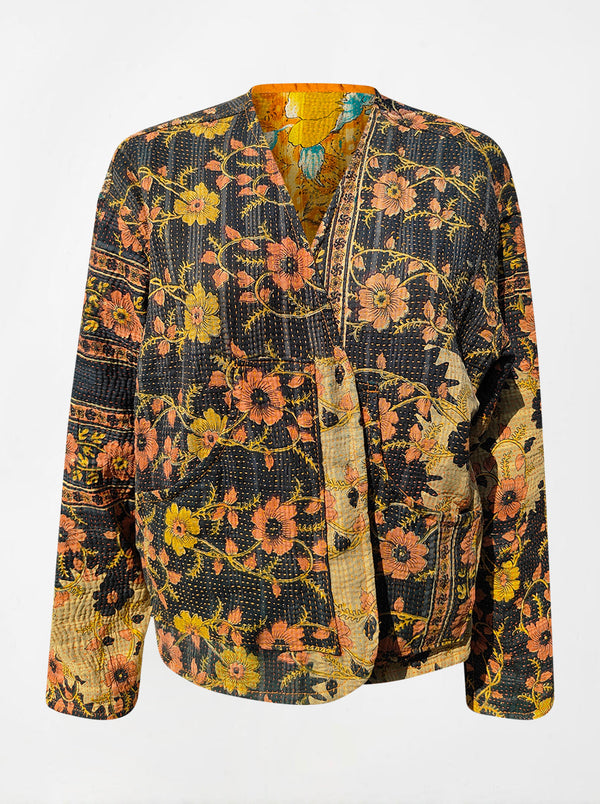 kantha vintage vest with sleeves shweta (Phool)