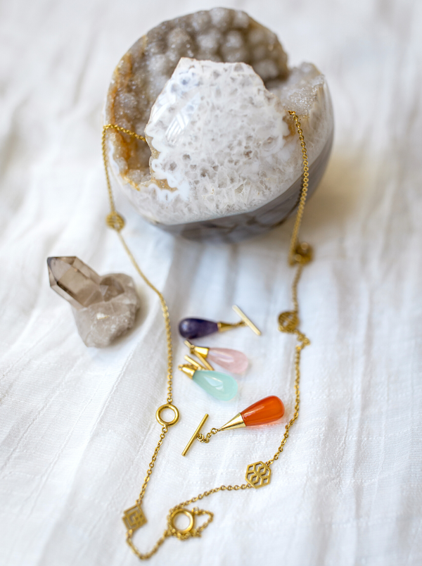 infinity gemstone necklace silver