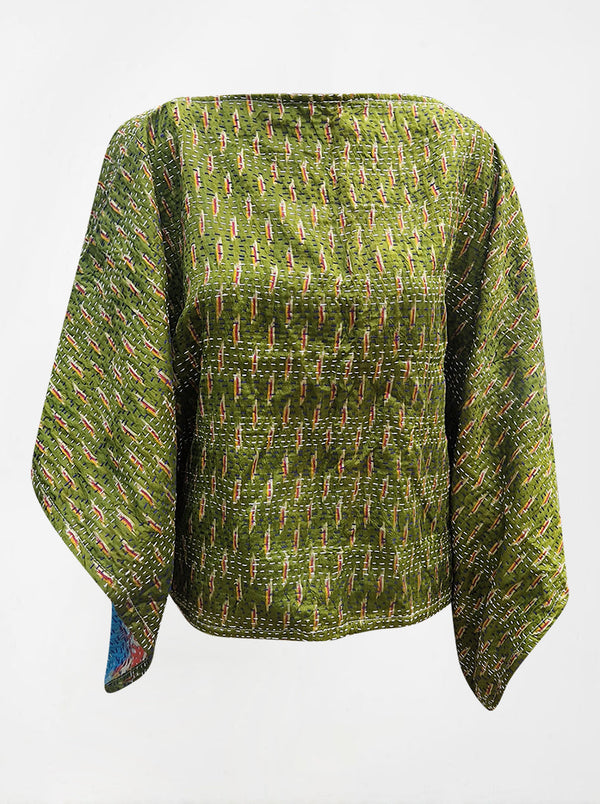 kantha vintage poncho sample 3