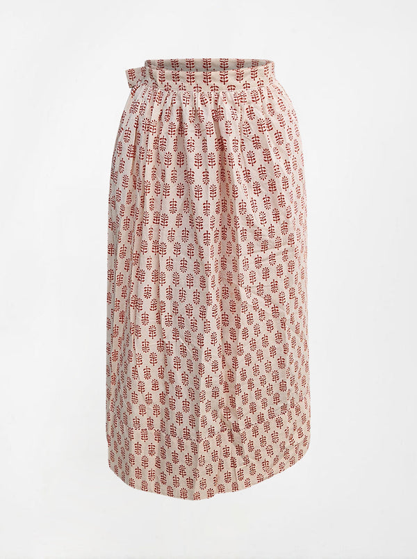 regenerative cotton pleat skirt