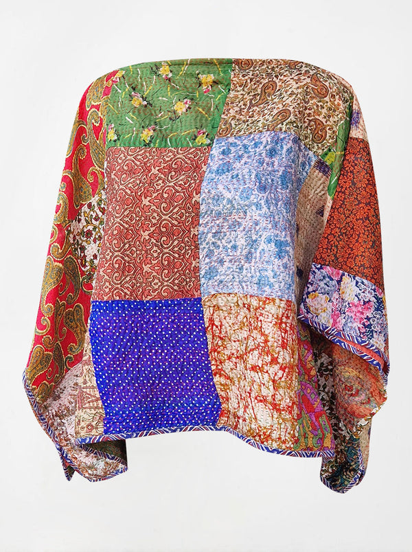 kantha vintage poncho sample 1