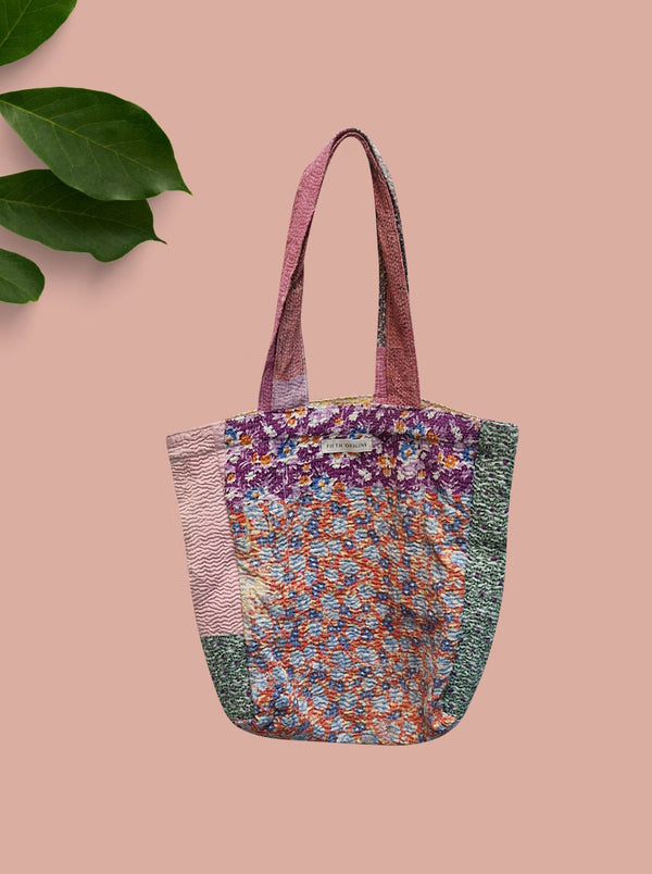 kantha vintage tote