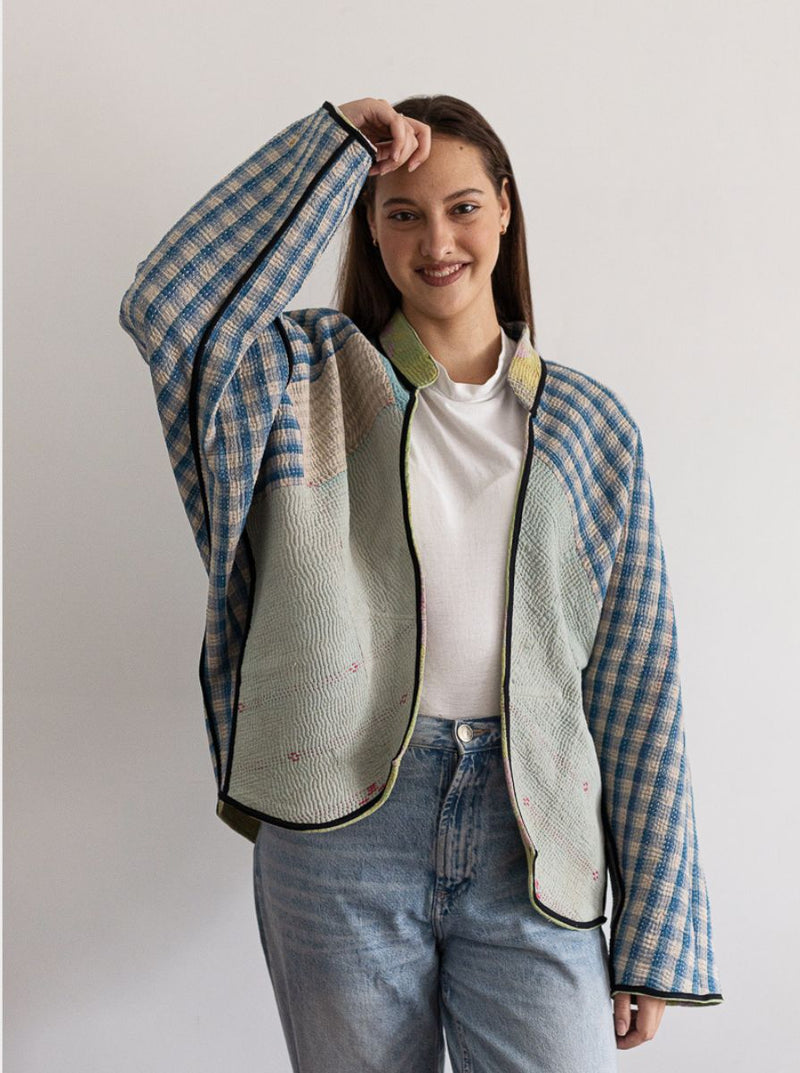 kantha vintage jacket shehnaz