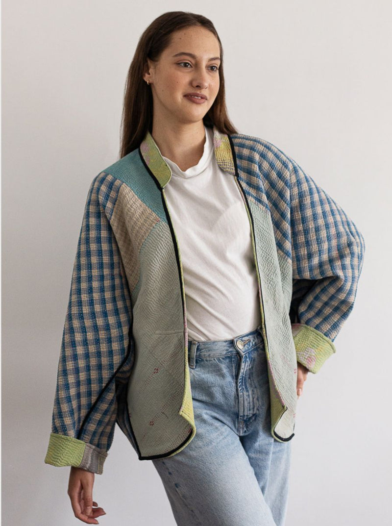 kantha vintage jacket shehnaz