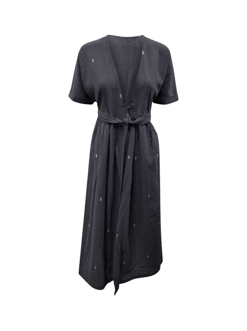 indigenous organic cotton wrap black no waste sale