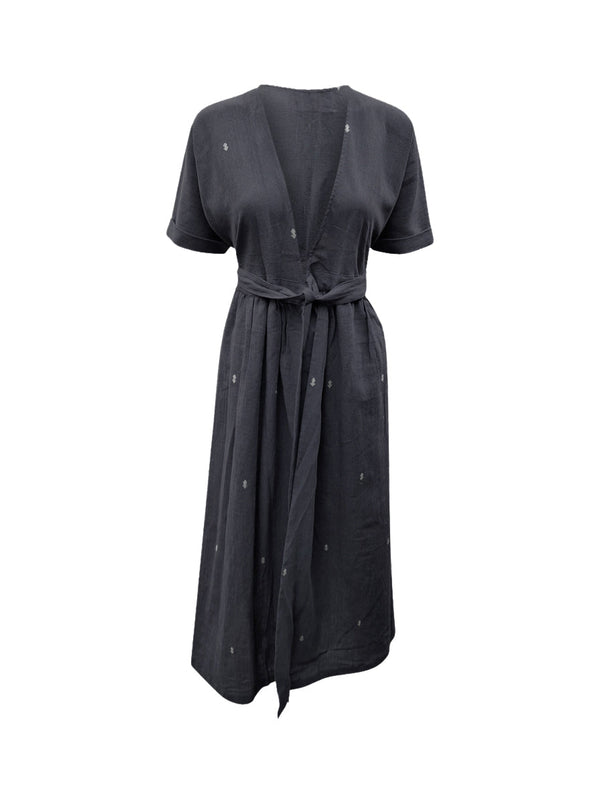 indigenous organic cotton wrap black