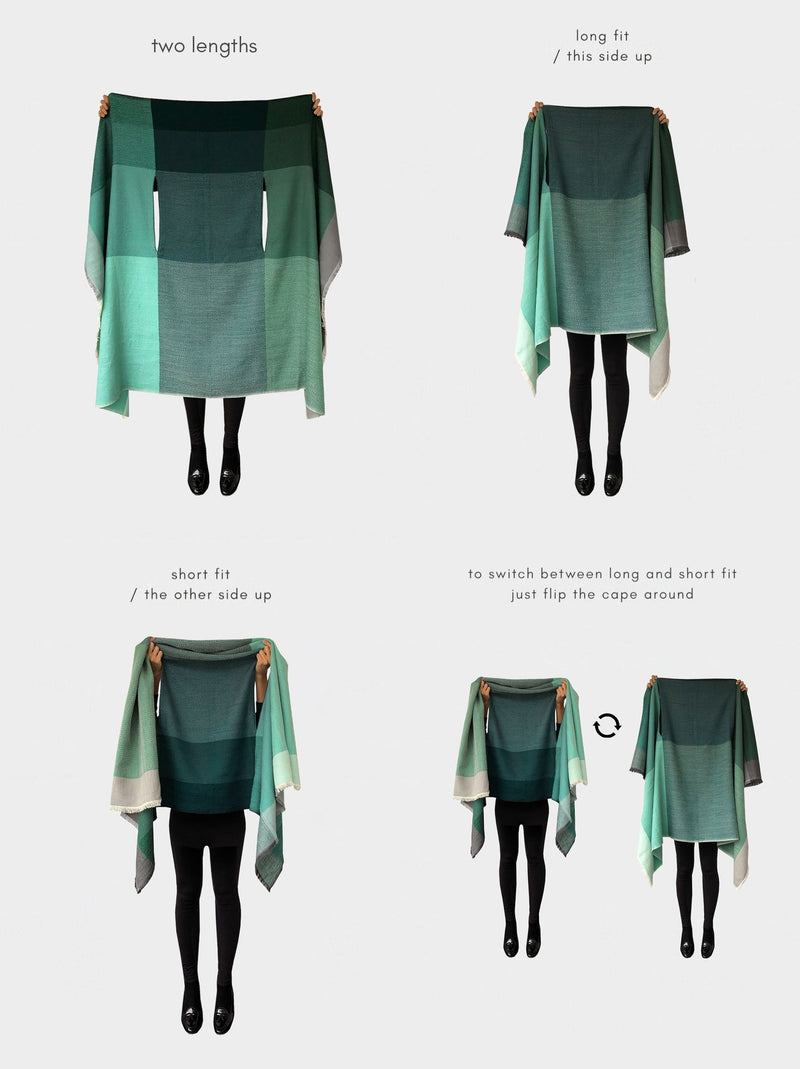 cape infinity wool aurora no waste sale