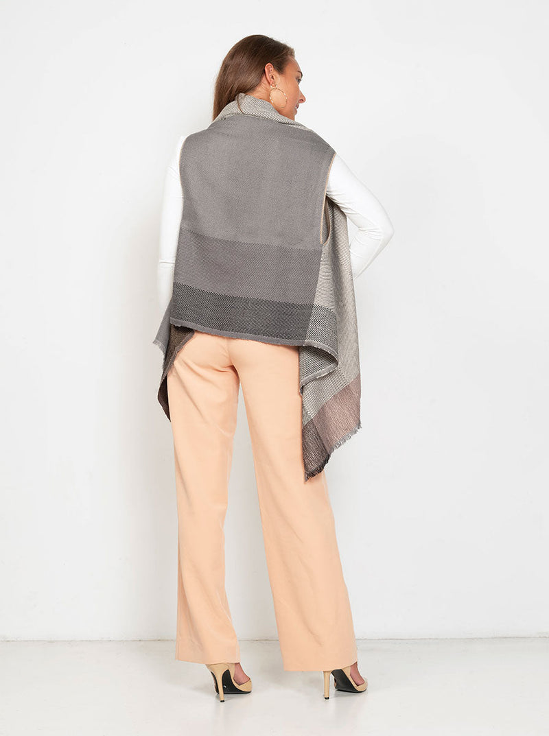 cape infinity wool pebble