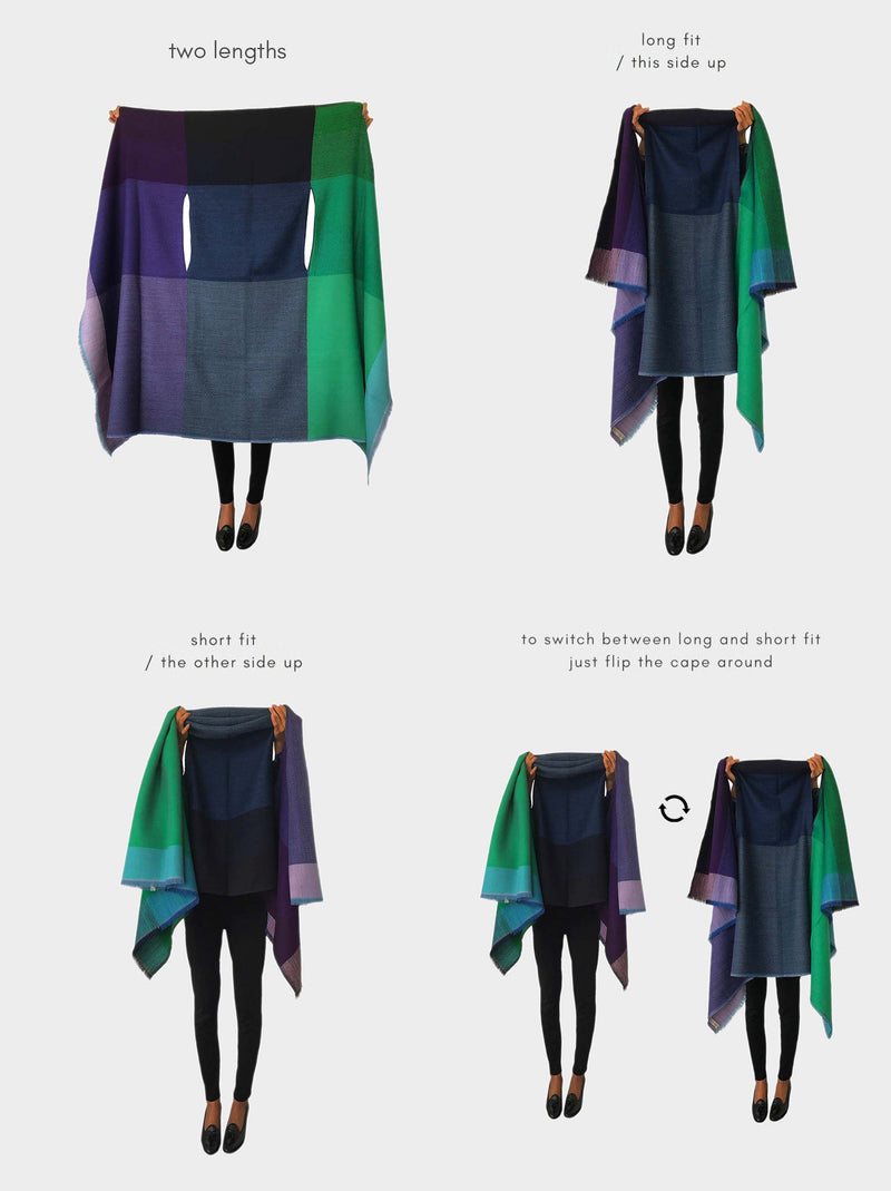 cape infinity wool galaxy no waste sale