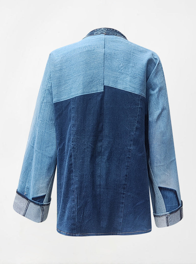 waste to wonder recycled denim short jacket grace