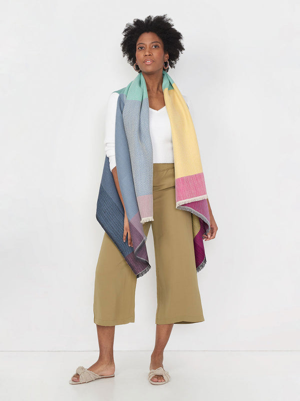 cape infinity wool rainbow