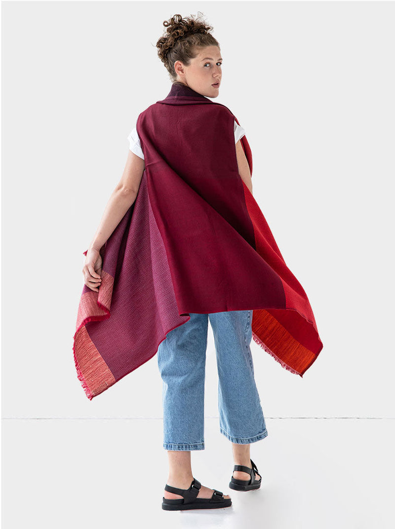 cape infinity wool merlot