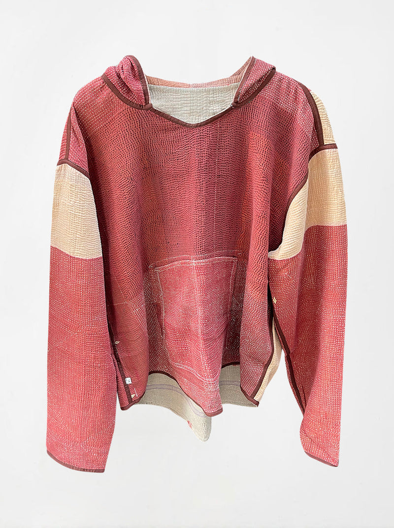 kantha vintage hoodie sudhi (L-XL)