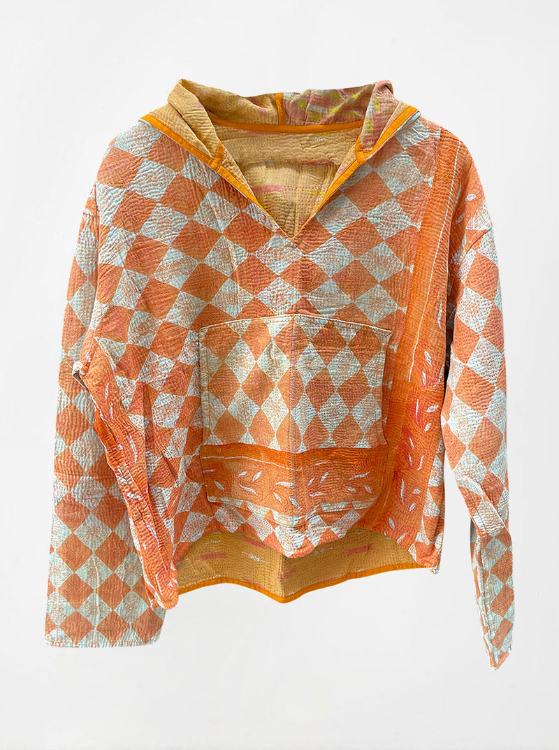 kantha vintage hoodie purvi (S-M)
