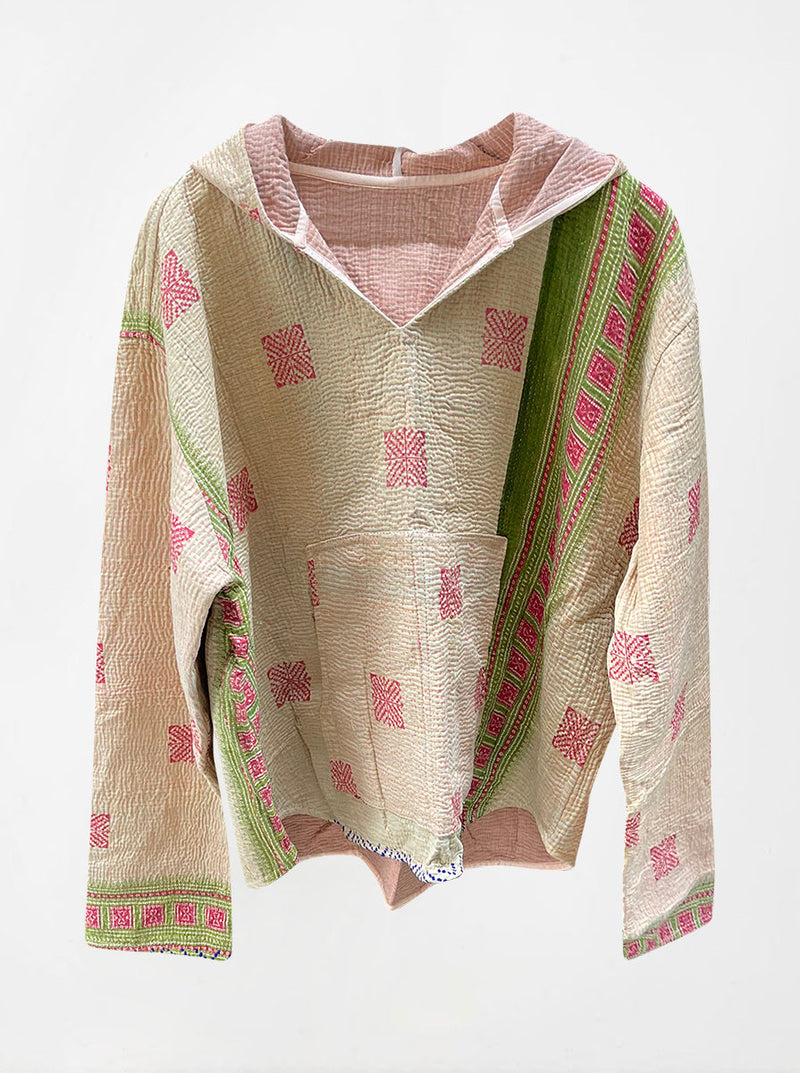 kantha vintage hoodie seema (L-XL)